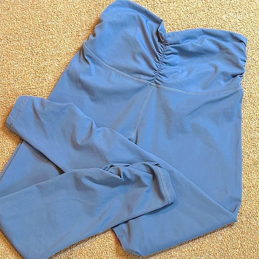 Blue leggings - scrunchy style - M